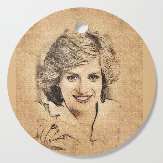 Beautiful Princess Diana Cutting Board By Vimleshtailor Society6