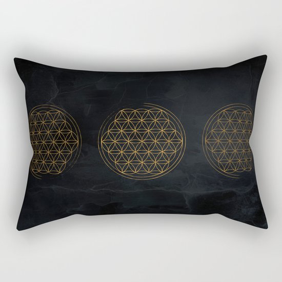 Flower of life illustration Rectangular Pillow