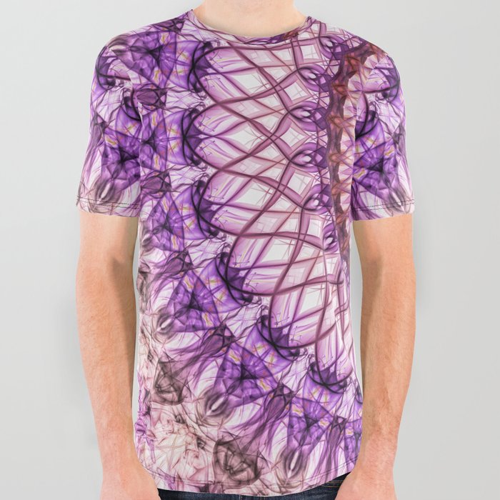 Pink and violet mandala All Over Graphic Tee