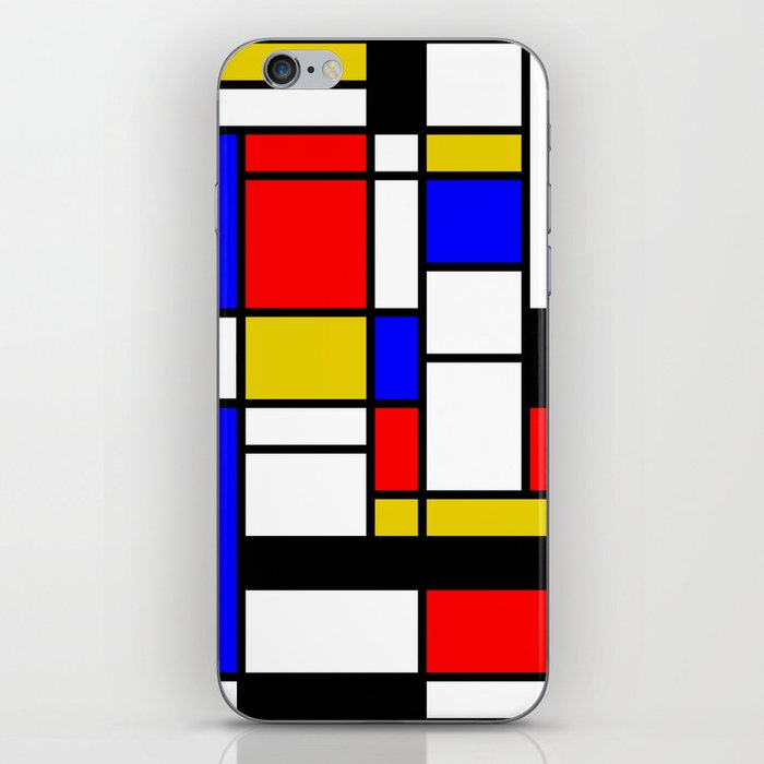 Art work inspired to P. Mondrian (n.1) iPhone Skin by THE USUAL ...