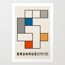 Bauhaus 1923 Retro Exhibition Poster 1 Art Print