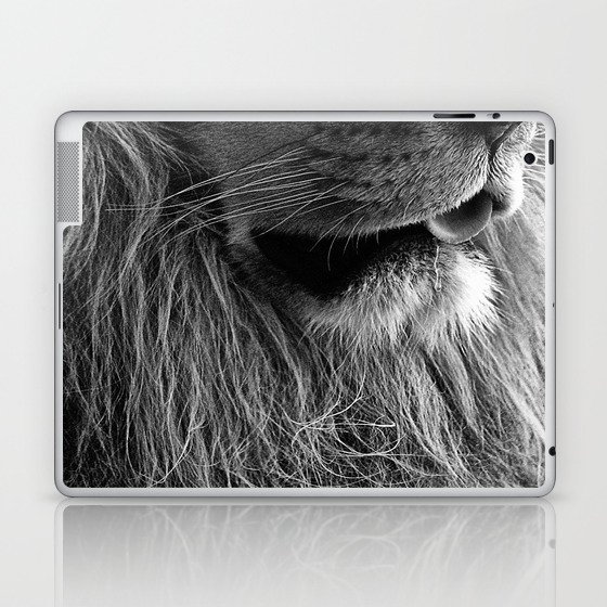 Themba the Lion (Black and White Version) Laptop & iPad Skin
