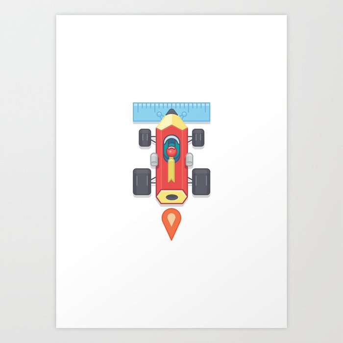 Creative Drive - "Car for illustrators" Art Print