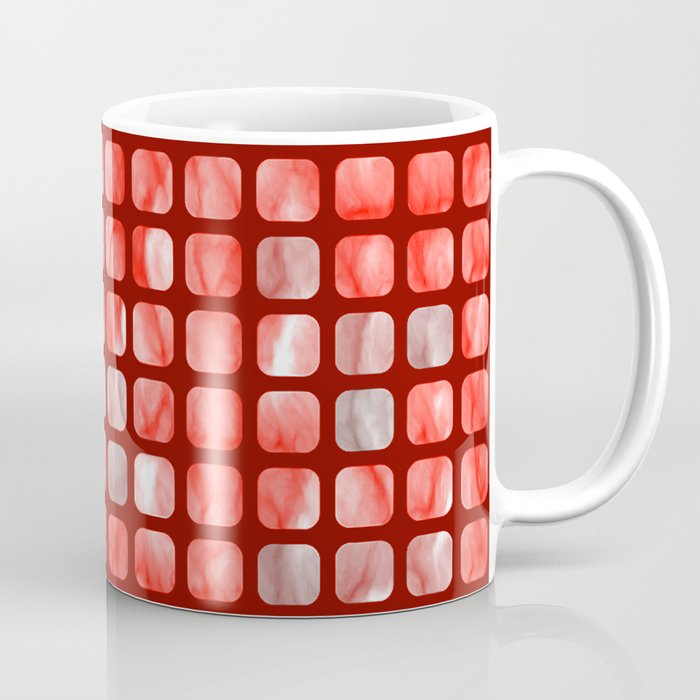 RED Wallpaper Squares. Coffee Mug