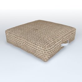 Burlap Texture Outdoor Floor Cushion