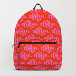 Nope Pink & Geranium Backpack