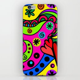Bright Doodle iPhone Skin