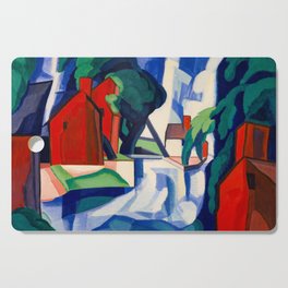 Blue Day, 1930 by Oscar Bluemner Cutting Board