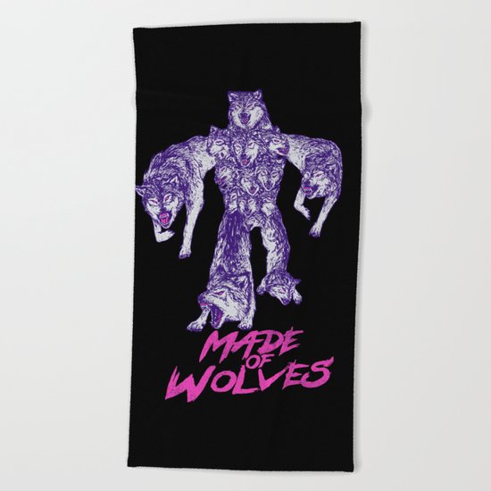 Made Of Wolves Beach Towel