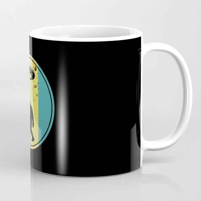 Bigfoot alien saucer retro sunset Coffee Mug