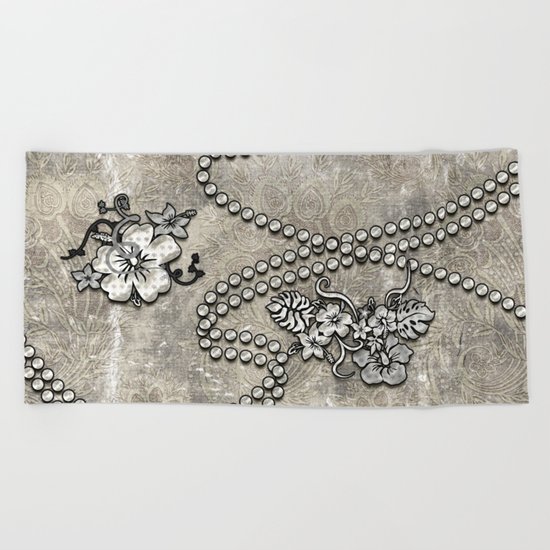 Wonderful decorative vintage design Beach Towel
