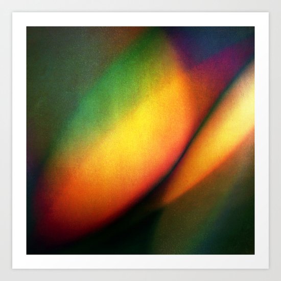 MANGOS FOR DINNER Art Print