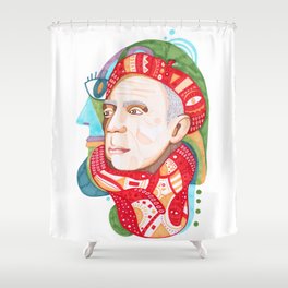 Picasso Face Shower Curtains For Any Bathroom Decor Society6
