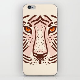 Look into the orange tiger eyes iPhone Skin
