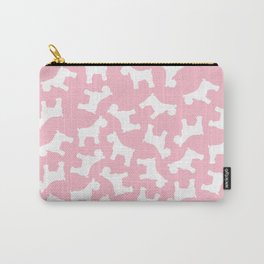 Pink Schnauzers - Simple Dog Silhouettes Carry-All Pouch