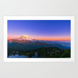 Mount Rainier at Sunset Art Print