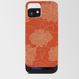 lucky red flowers iPhone Card Case