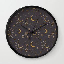 Cosmic sky Wall Clock