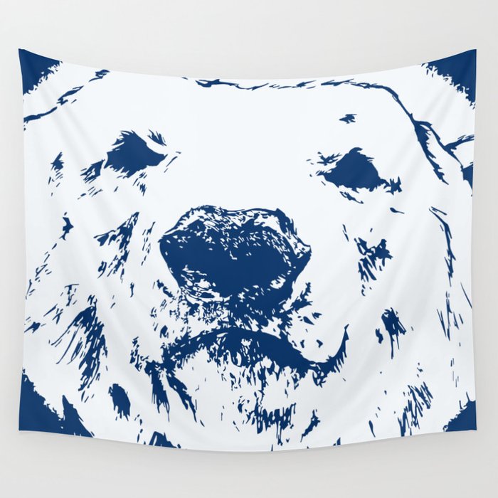 Frank the Polar bear Wall Tapestry