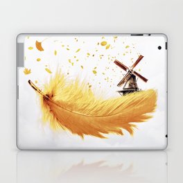Air Feather • Yellow Feather I Laptop & iPad Skin