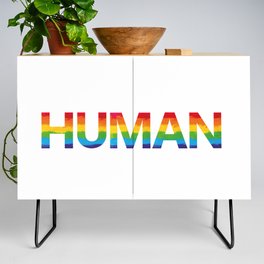 HUMAN LGBTQI+ Pride Credenza