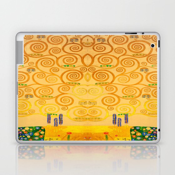 Gustav Klimt - The Tree of Life (Part 7) - Nine Cartoons for the Execution of a Frieze for the Dining Room of Stoclet House in Brussels - 1911 - Symbolism - Digitally Enhanced Version - Laptop & iPad Skin