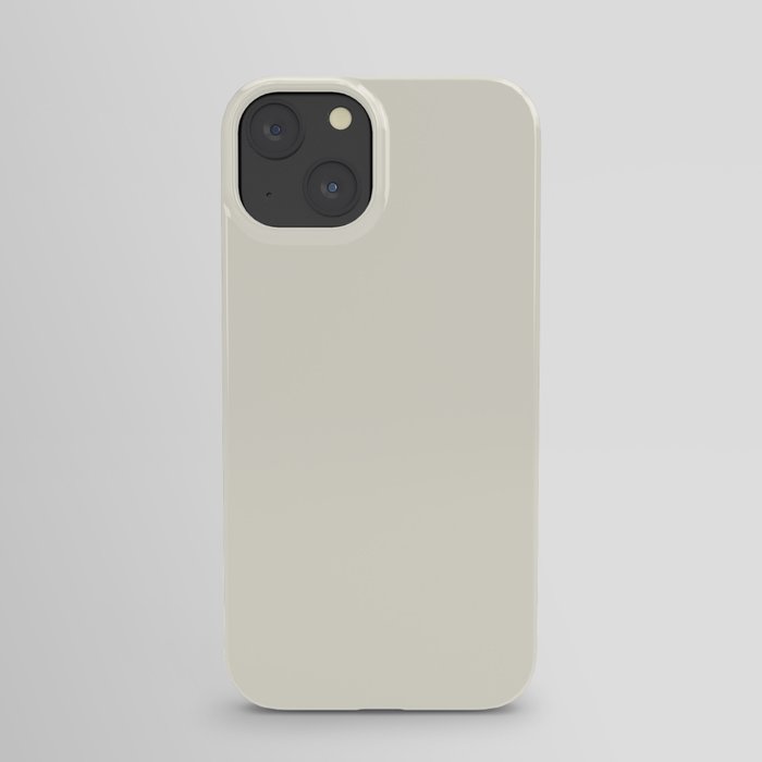 Cream White Solid Color Behr 2021 Color of the Year Accent Shade Swiss Coffee 12 iPhone Case