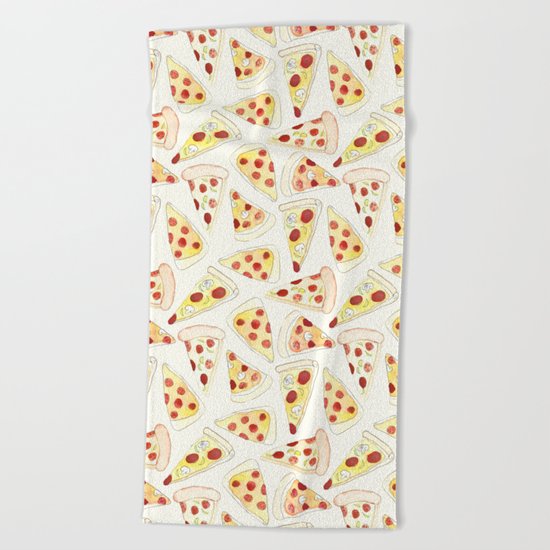 Plenty of Pizza Beach Towel