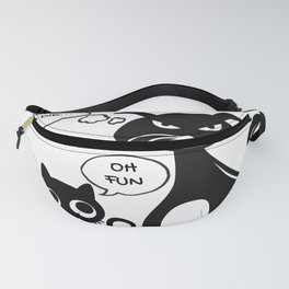 Funny Angry Cat For cat lovers Fanny Pack