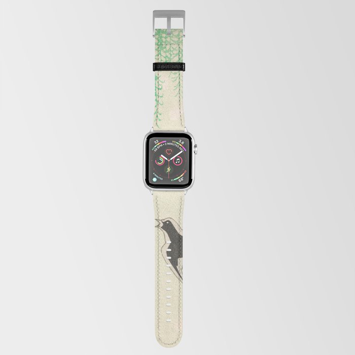 Spring Swallows on Willows Vintage Japanese Bird Apple Watch Band