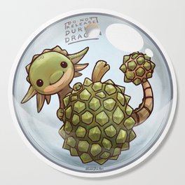 Durian Dragon Baby by Luke Duo Art Cutting Board