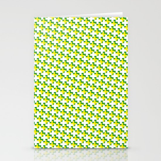 So cross… yellow. Stationery Cards