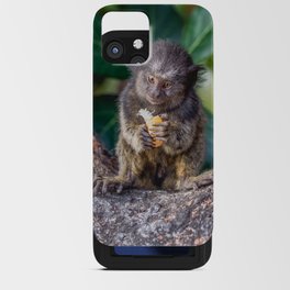 Brazil Photography - Monkey Eating On A Branch iPhone Card Case