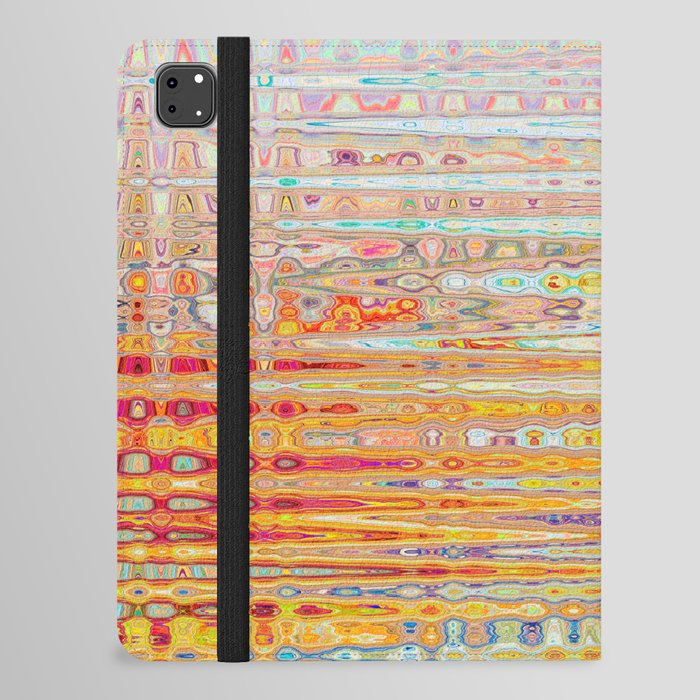 Distorted Abstract Pattern iPad Folio Case