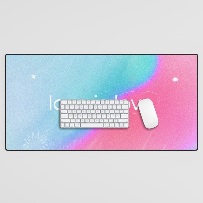 Love is Love Desk Mat by Madeline Belt Design Society6