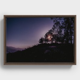 Vivid Sunset Framed Canvas