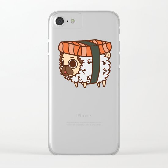 Puglie Salmon Sushi Clear iPhone Case