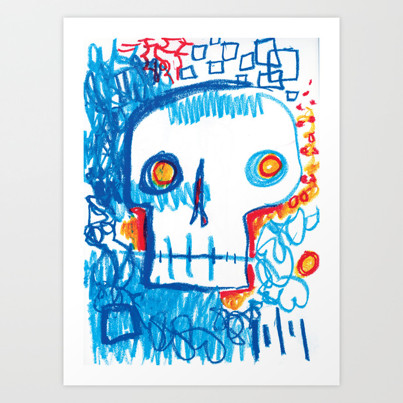 Skull Of The Insomniac Art Print By Kartingjon Society6
