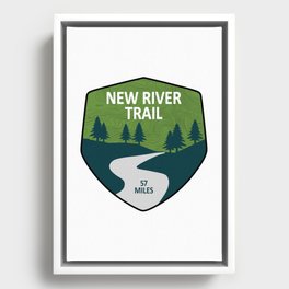 New River Trail Framed Canvas