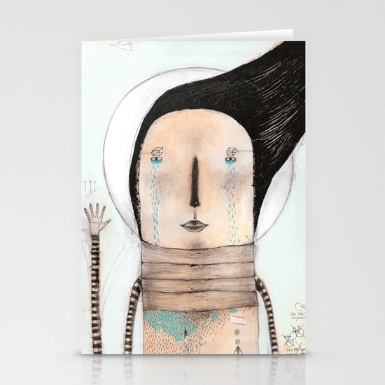 Letting go doesn't mean giving up... it means moving on. Stationery Cards