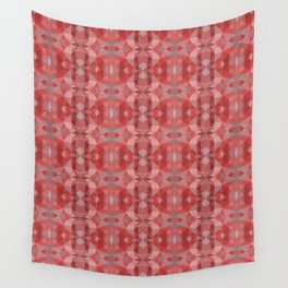 Red Abstract Wall Tapestry
