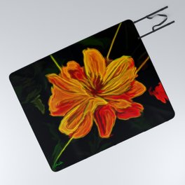 A Mother's Flower Picnic Blanket