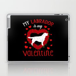 Dog Animal Hearts Dog Labrador My Valentines Day Laptop Skin