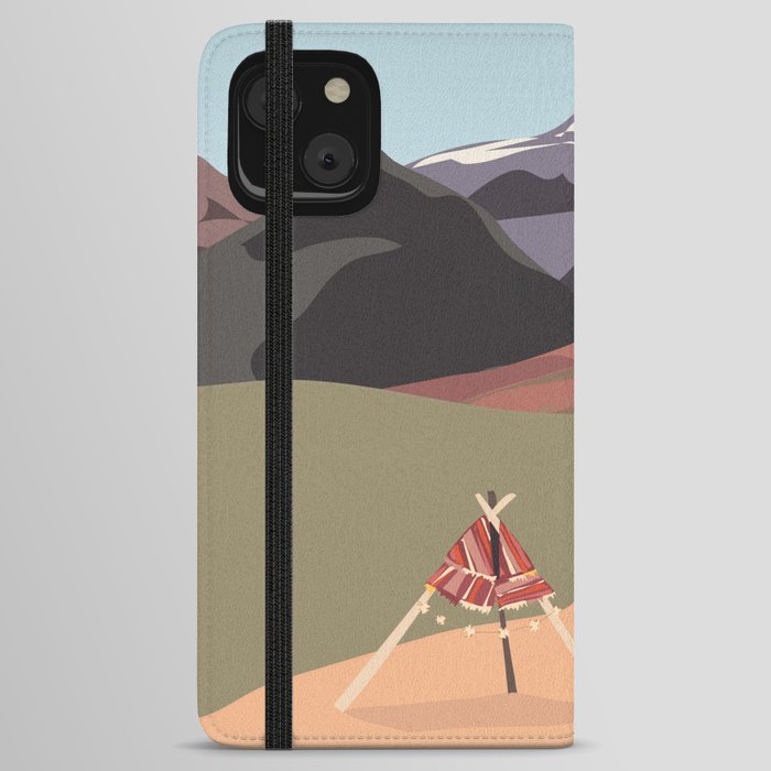 Llama in the Sacred Valley, Peru iPhone Wallet Case