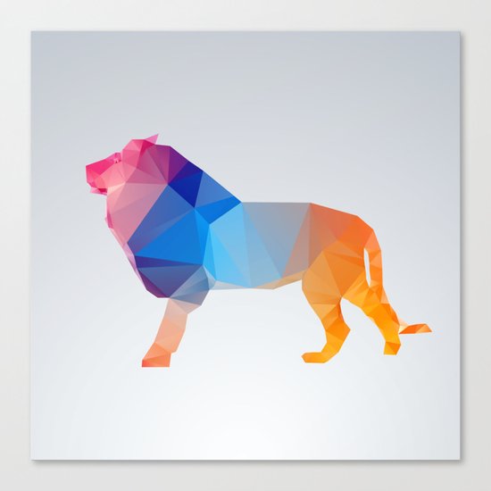 Glass Animal Series - Lion Canvas Print
