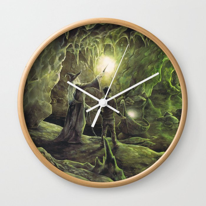 Harry and Dumbledore in the Horcrux Cave Wall Clock