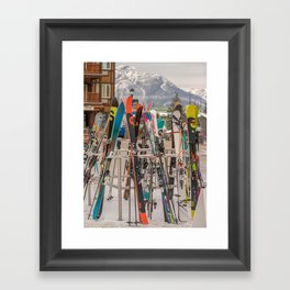 Ski Day Framed Art Print