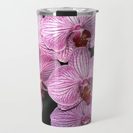 Pink Butterfly Phalaenopsis Orchid Travel Mug