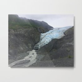 Evaporating Ancient Ice Metal Print | Alaska, Epic, Landscape, Climate, Old, Glacier, Nature, Change, Photo, Geology 