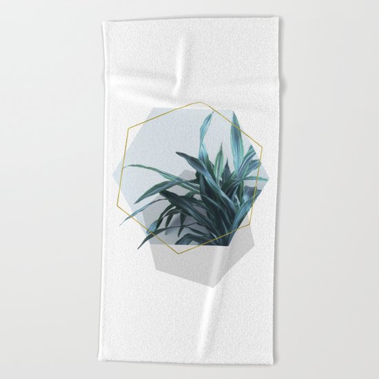 Geometric Jungle Beach Towel